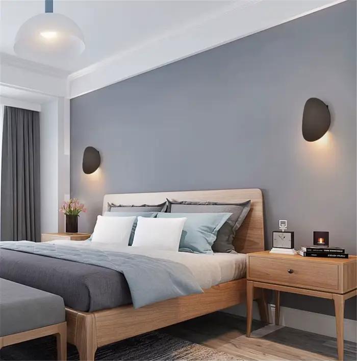 LED lampes murales d'intérieur moderne Simple en aluminium applique chambre et salon éclairage noir blanc or