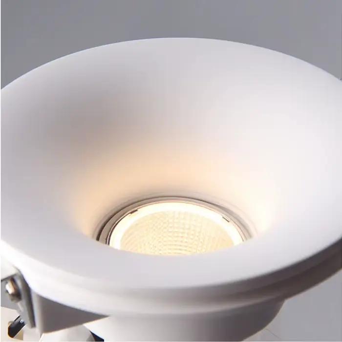 Spot Lumineux LED Encastrable en pouvez-vous pse, Sans Bords, Antireflet, Éclairage d'Nik, Idéal pour un Salon, une Chambre à Coucher ou un Couloir, GU10