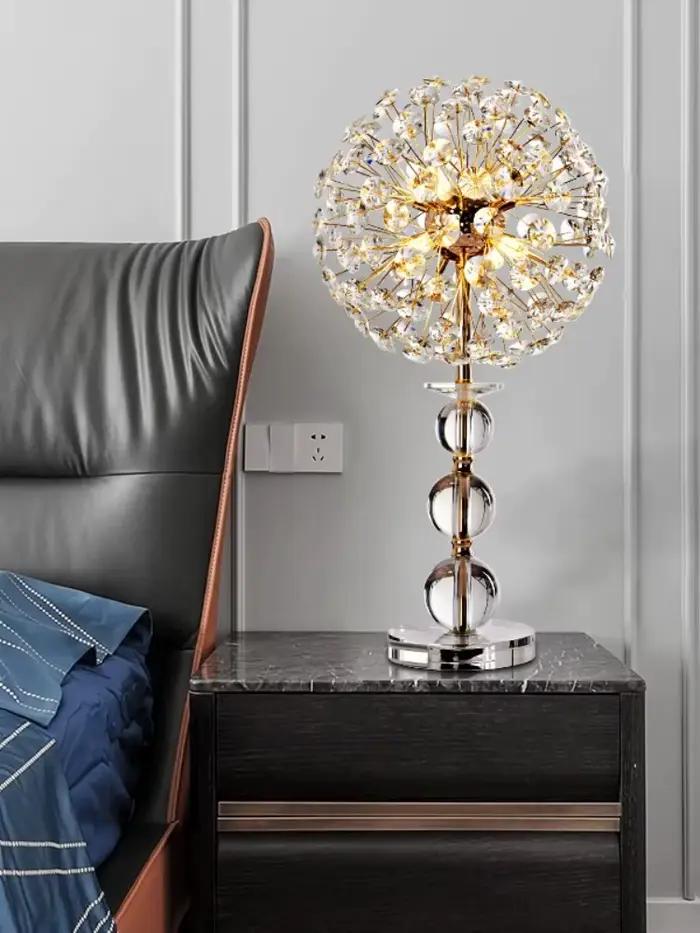 Lampe sur pied nordique LED en cristal