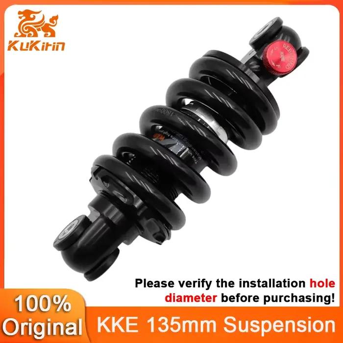 Amortisseur réglable KKE 135 mm pour trottinette électrique Kukirin G4, suspension hydraulique, trou de 8 mm, stock UE