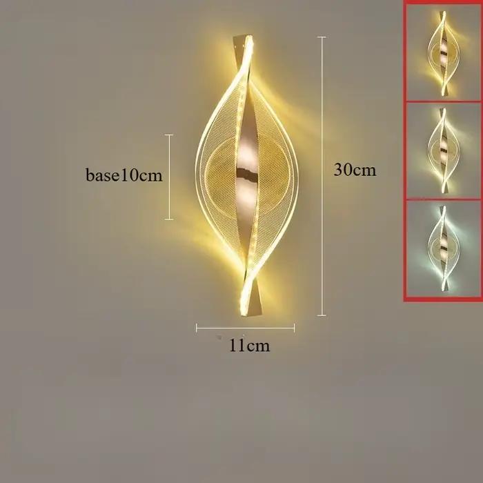 LED moderne or acrylique applique Lustre couloir chambre salon lampes