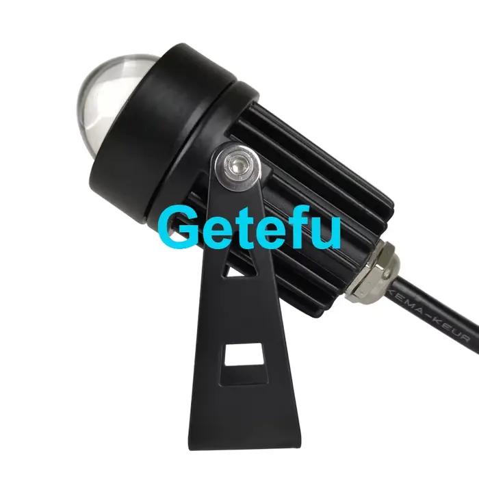 Projecteur LED étanche extérieur, applique murale, angle de faisceau étroit, lampe spot, rondelle murale longue distance, 6W, 10 pièces