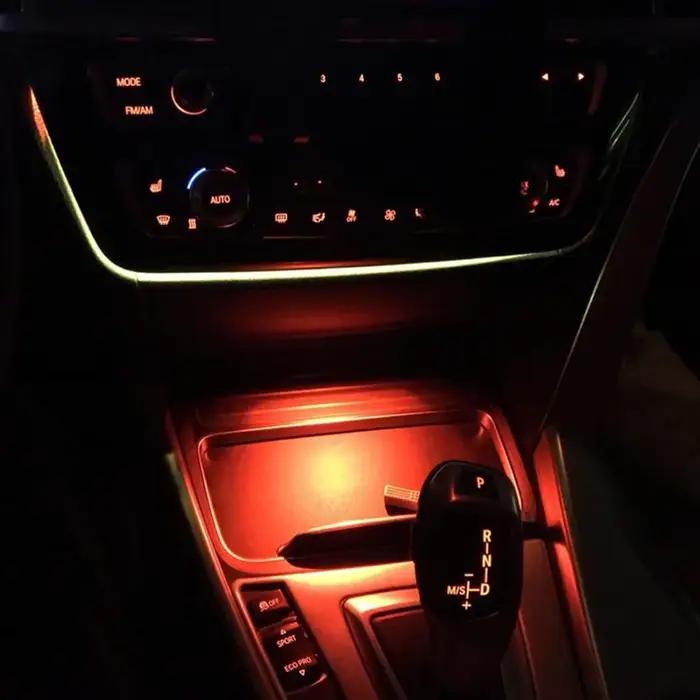 Support de verre LED pour Console, lumière ambiante pour BMW 1' F20 F21, 2' F22 F23, 3' F30 F31 F80, 4' F32 F33