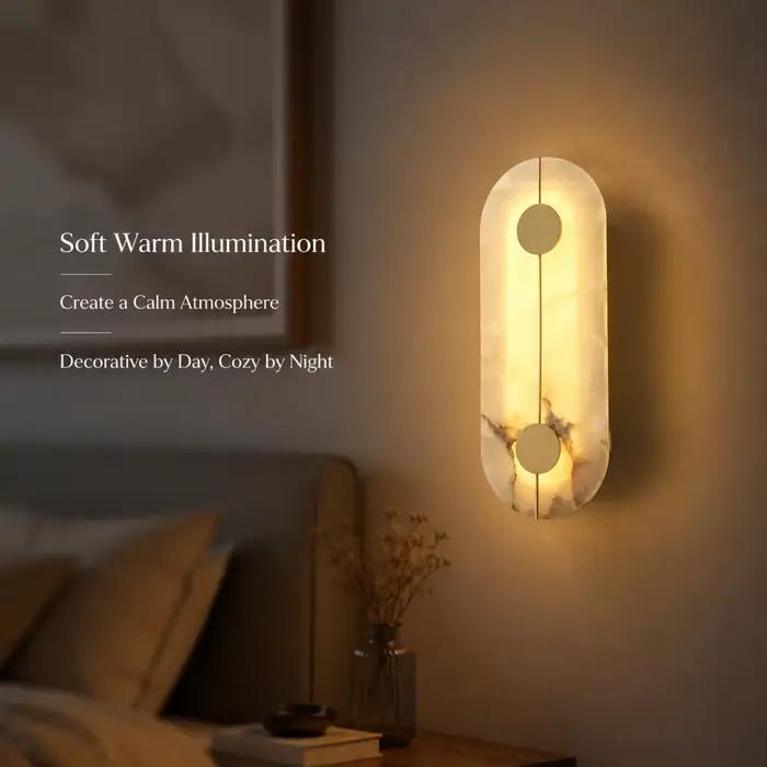 Applique Murale Moderne de Luxe Créative en Marbre - Lampe