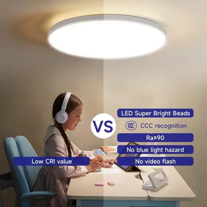 Plafonnier Led moderne AC 110V-220V, lampe de plafond 18W 30W 40W, éclairage pour salon, chambre à coucher, cuisine