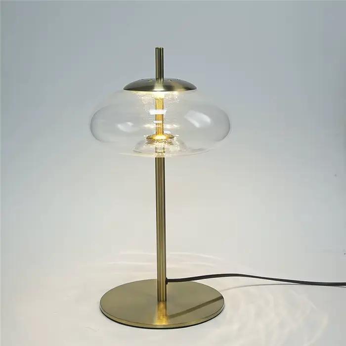 Lampadaire en verre rond nordique, lampadaire minimaliste, lampe de chevet sur pied, salon et bureau, chambre à coucher, design post-moderne