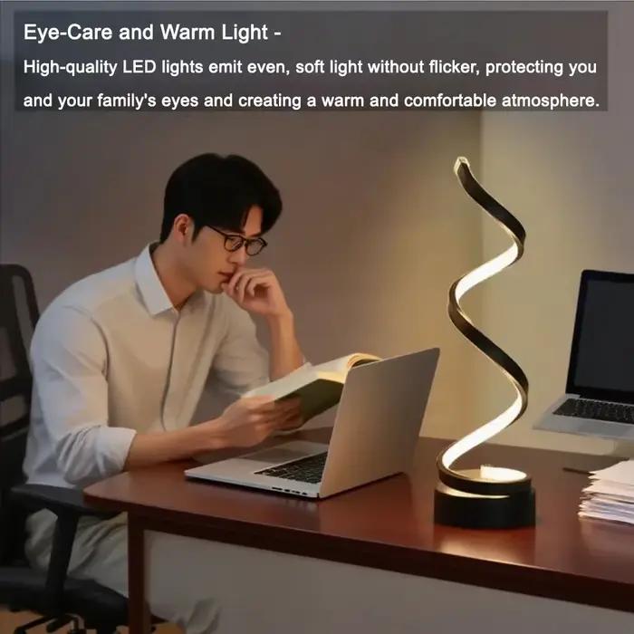 Lampe de table LED en spirale à intensité variable