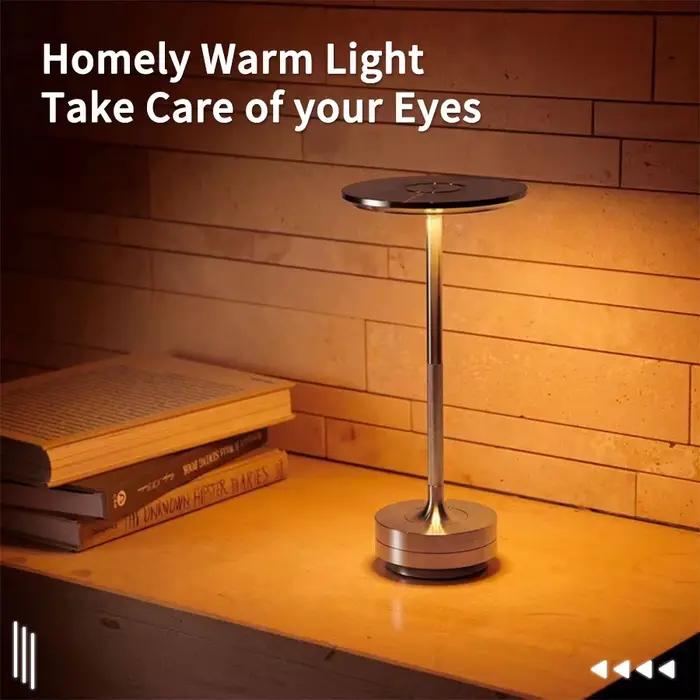 Lampe de table sans fil pour chambre à coucher