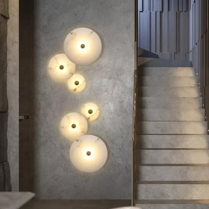Applique murale Led moderne en marbre