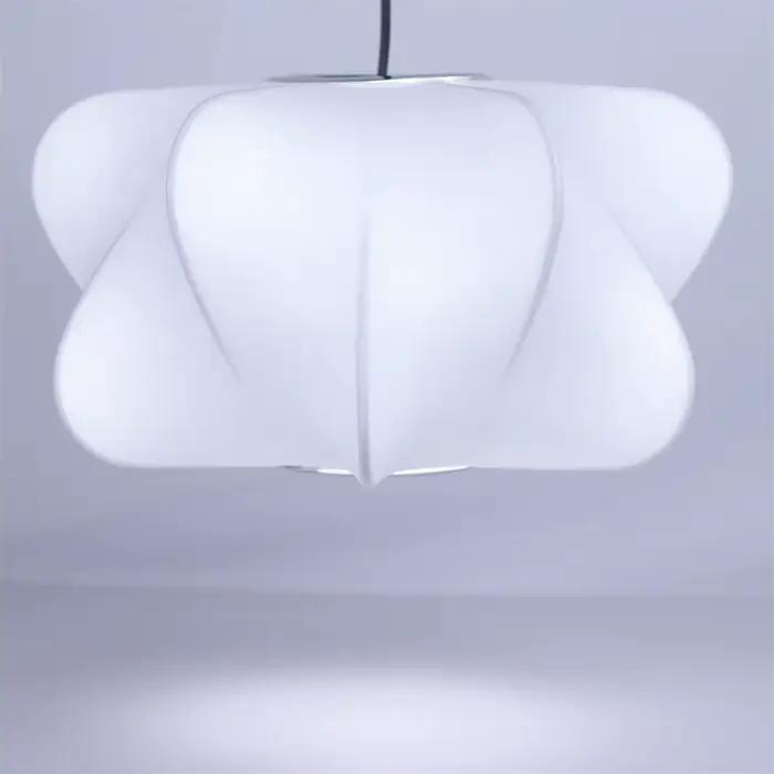 JOYINLED moderne tissu blanc lanterne plafonnier abat-jour en soie ferme plafonnier pour salon chambre salle à manger