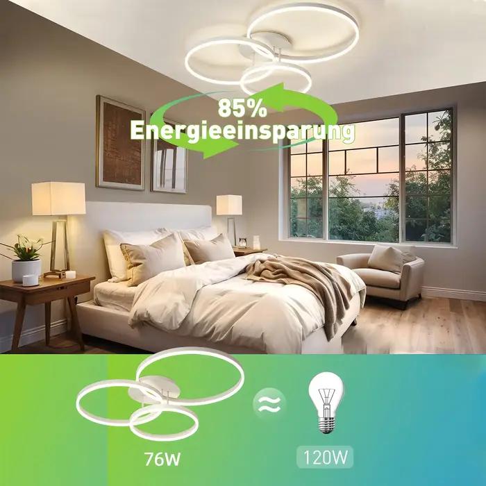 Jelena Simple Led plafonnier anneau rond cercle salon appartement plafond lustres maison intérieur décor éclairage lampe