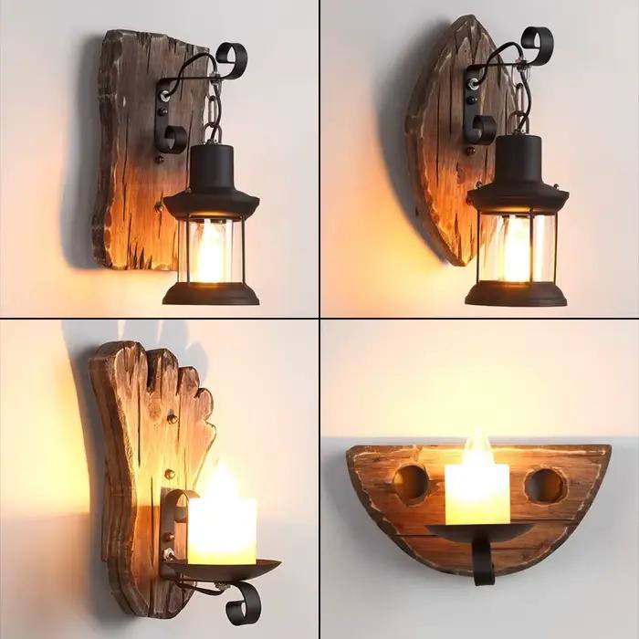 Applique murale en bois pour salon