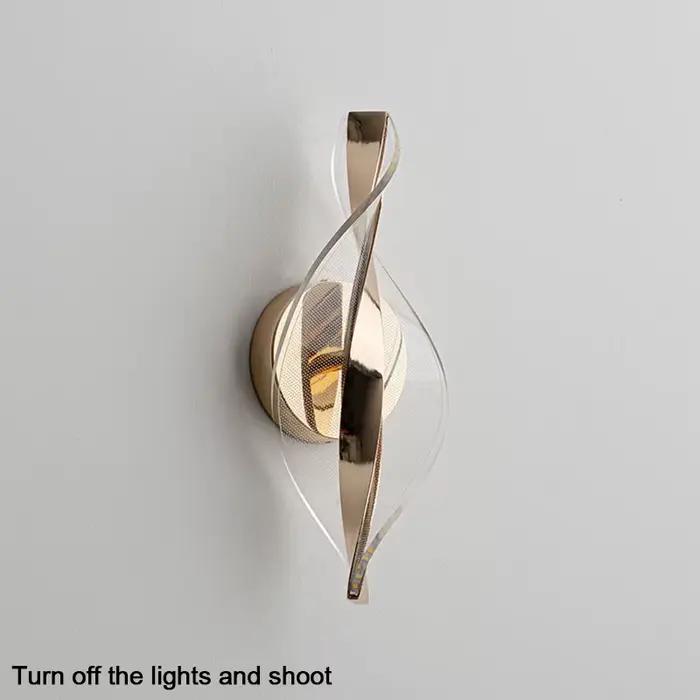 Applique murale LED nordique éclairage intérieur salon lampes originales décoration de la maison allée LED acrylique chevet appliques murales modernes