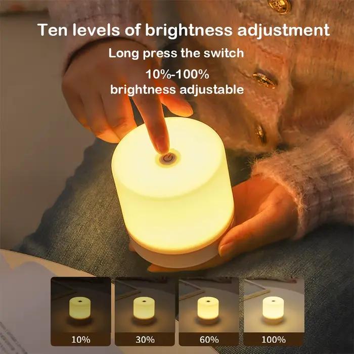 Lampe de Table lampe de chevet interrupteur tactile USB Plug-in utilisation 3 Modes gradation lampe de bureau Protection des yeux petite veilleuse enfants livre lampe