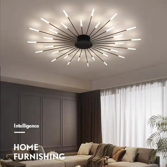 Plafonnier LED créatif en forme d'éventail, design moderne nordique, décoration de salon, chambre à coucher, luminaires pour chambre d'enfant