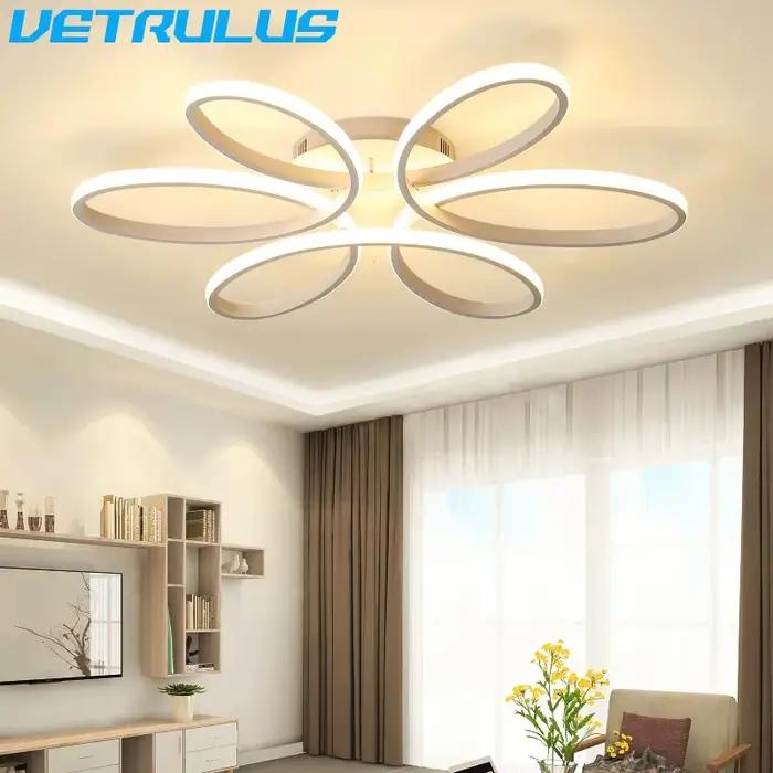 Plafonnier LED en Acrylique au Design Moderne