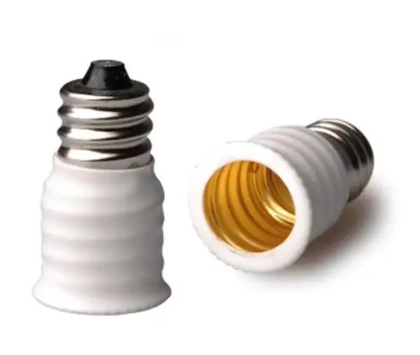 Convertisseur de support de lampe E12 à E14, adaptateur de douille de lumière à vis, norme américaine vers UE, ci-après elabra, lustre LED, 6 pièces