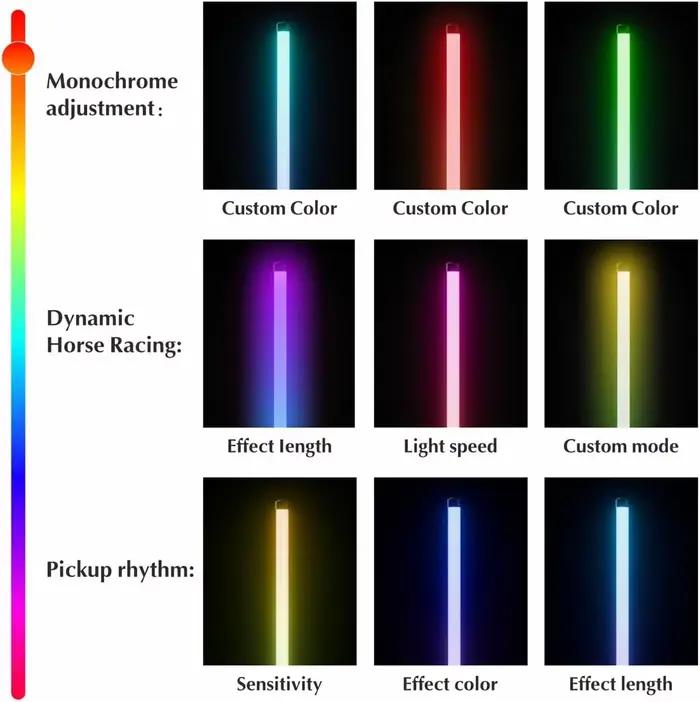 Lampadaire d'angle intelligent avec contrôle par application