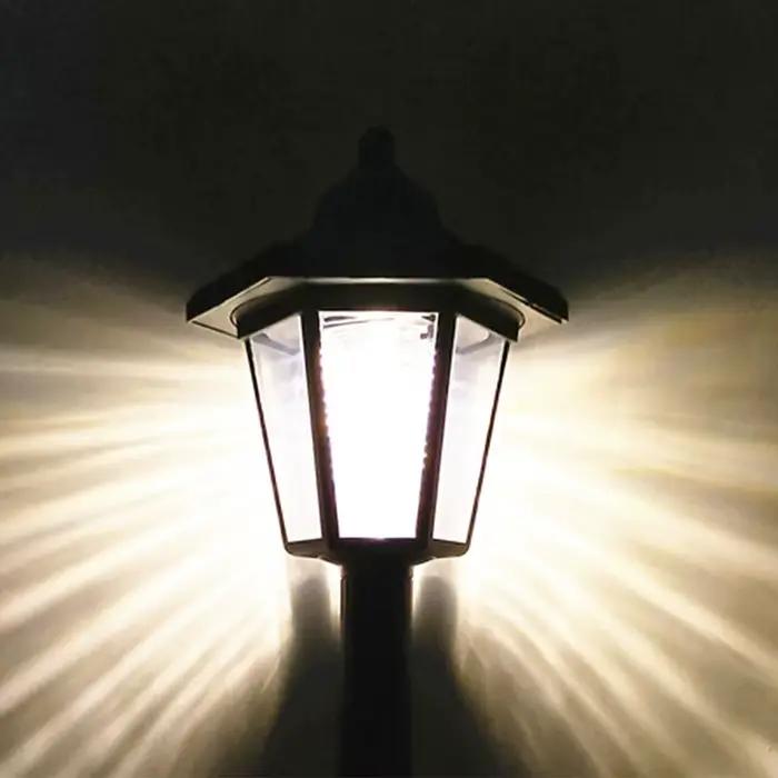 Lampes de jardin extérieures lampadaire solaire éclairages applique murale LED pour l'éclairage extérieur jardins
