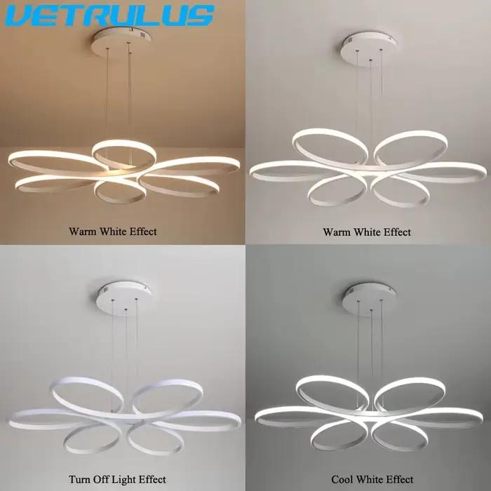Plafonnier LED en Acrylique au Design Moderne