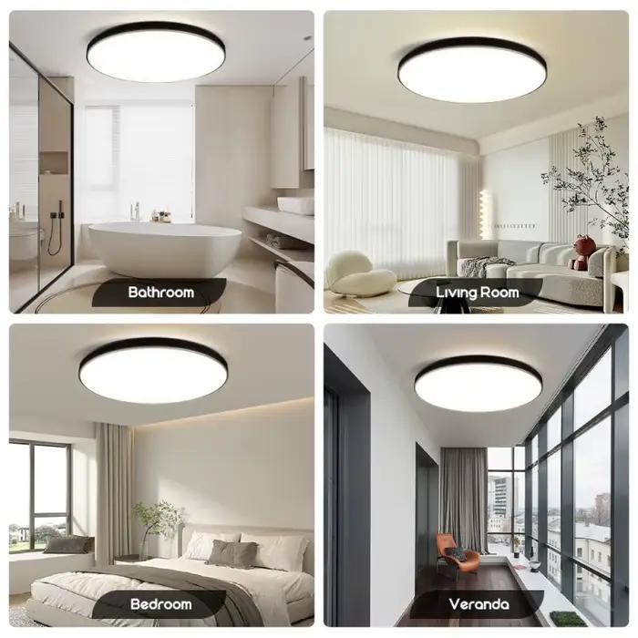 Plafonnier Led moderne AC 110V-220V, lampe de plafond 18W 30W 40W, éclairage pour salon, chambre à coucher, cuisine