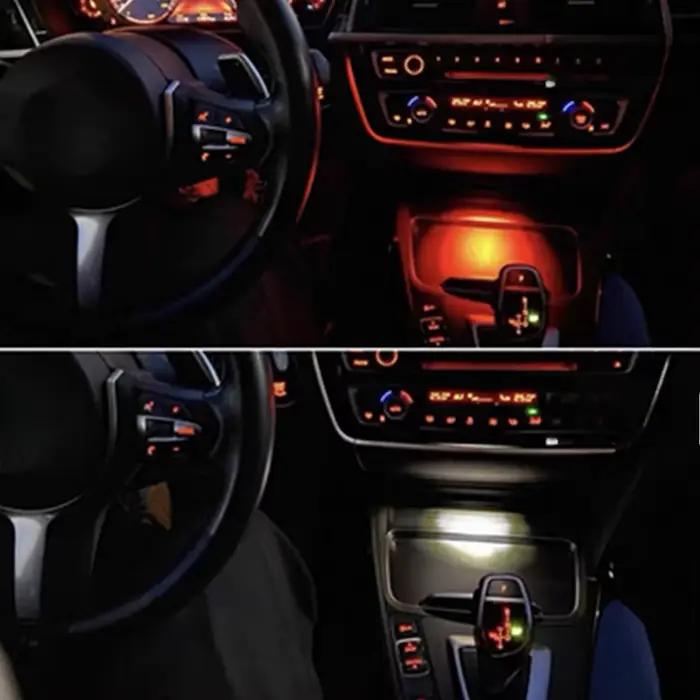 Support de verre LED pour Console, lumière ambiante pour BMW 1' F20 F21, 2' F22 F23, 3' F30 F31 F80, 4' F32 F33