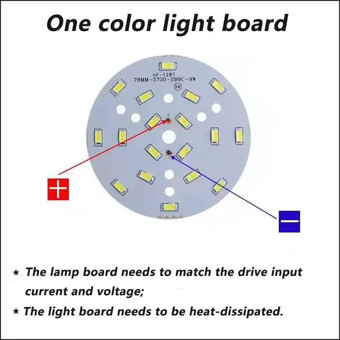 DALCAN 1 pièces 5730 SMD ampoule lampe double couleur 3W 5W 7W 9W 12W 15W 18W panneau lumineux LED rond