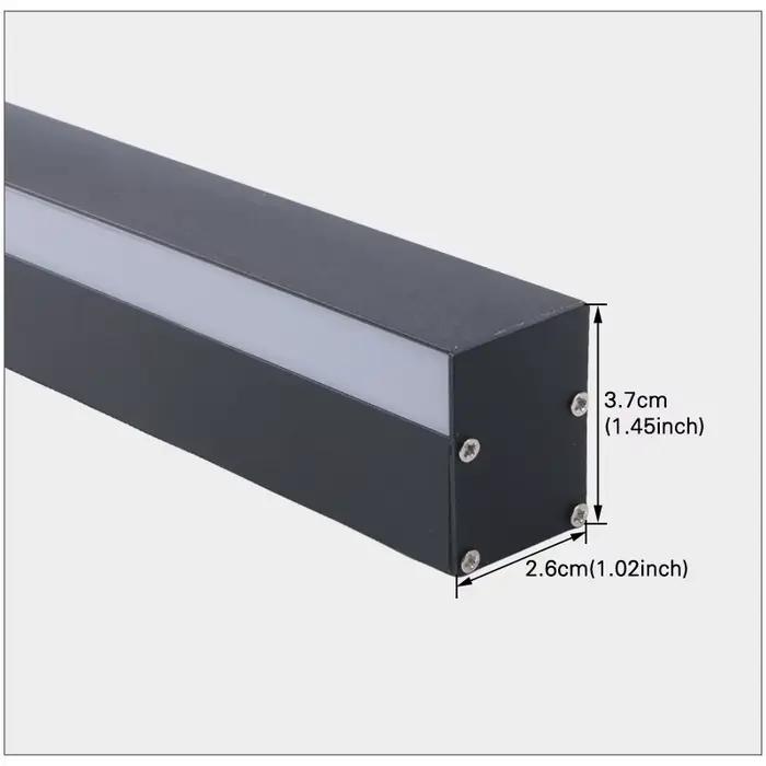 Lampe murale longue moderne, étanche, pour extérieur, lampe murale LED de jardin, éclairage en bande longue, lampe murale IP65 85-256v, lampe décorative d'extérieur