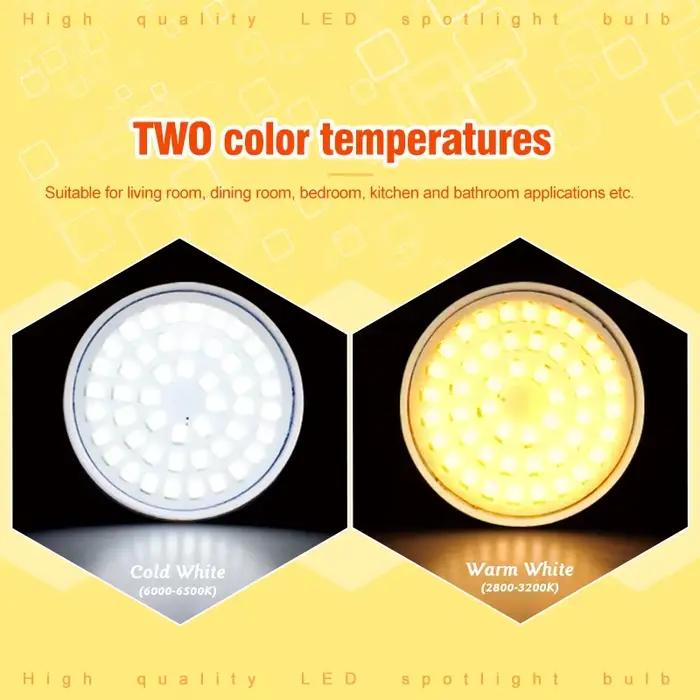 Ampoules LED GU10 MR16 E27 E14 avec flux lumineux personnalisable pour éclairage directionnel domestique et ambiance salon