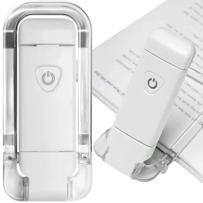Mini lampe de lecture à Clip LED, petite veilleuse, chargement USB, luminosité réglable, Protection des yeux, Portable