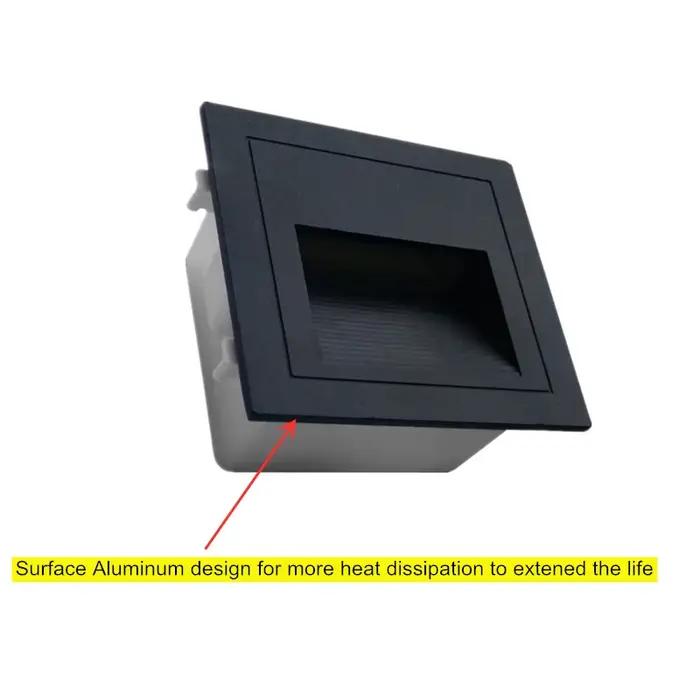 Applique murale LED 5W étanche pour extérieur, éclairage de marche, d'escalier, de coin encastré, lumière de jardin