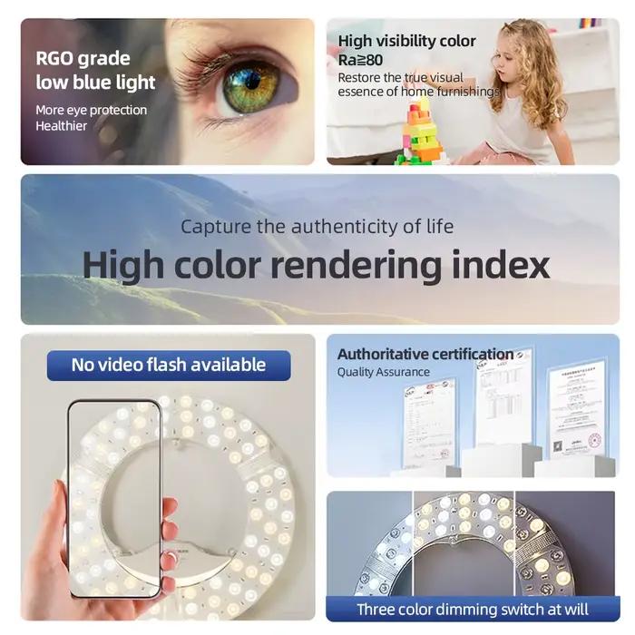 Les panneaux lumineux LED sont utilisés pour les plafonniers d'intérieur