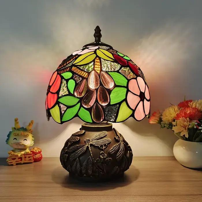 France lampe de Table 8 pouces vitrail