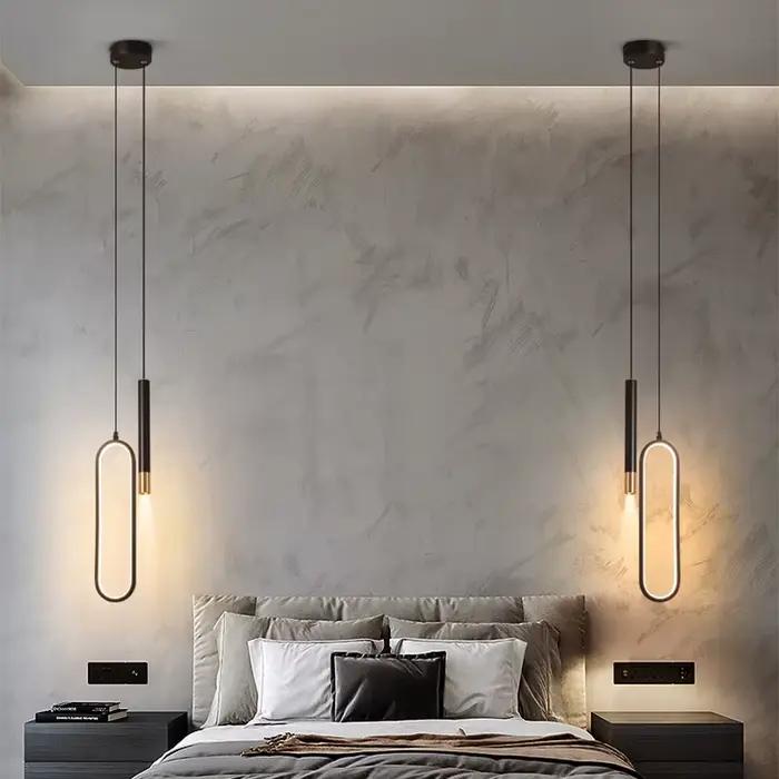 Lampe LED suspendue au design nordique moderne, éclairage d'intérieur, Tables à manger, chevet, salon, cuisine, décoration
