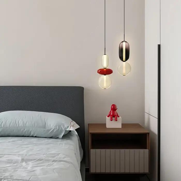 Lustre en verre bonbon lampe suspendue créative suspension de plafond pour Loft salon salle à manger