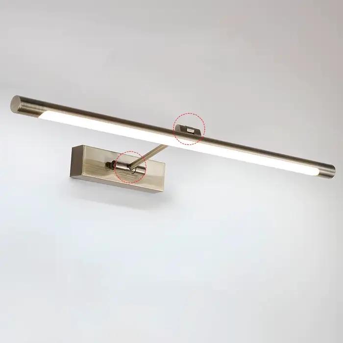 Appliques murales LED modernes pour miroir de salle de bain, étanches, à intensité variable, 7W, luminaires muraux pour toilettes