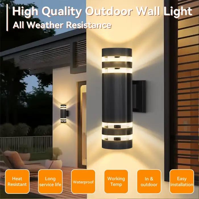 Mur LED lampe décor à la maison E27 applique murale intérieure étanche éclairage extérieur jardin applique pour porche salon cour Led