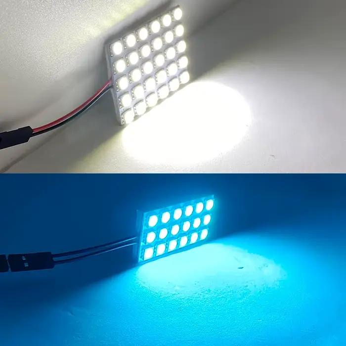 1X panneau Led 6/9/12/15/18/24/30/36/48 SMD 5050 T10 Ba9s c5w adaptateur feston dôme lampe de lecture accessoires voiture Auto moteur DC12V