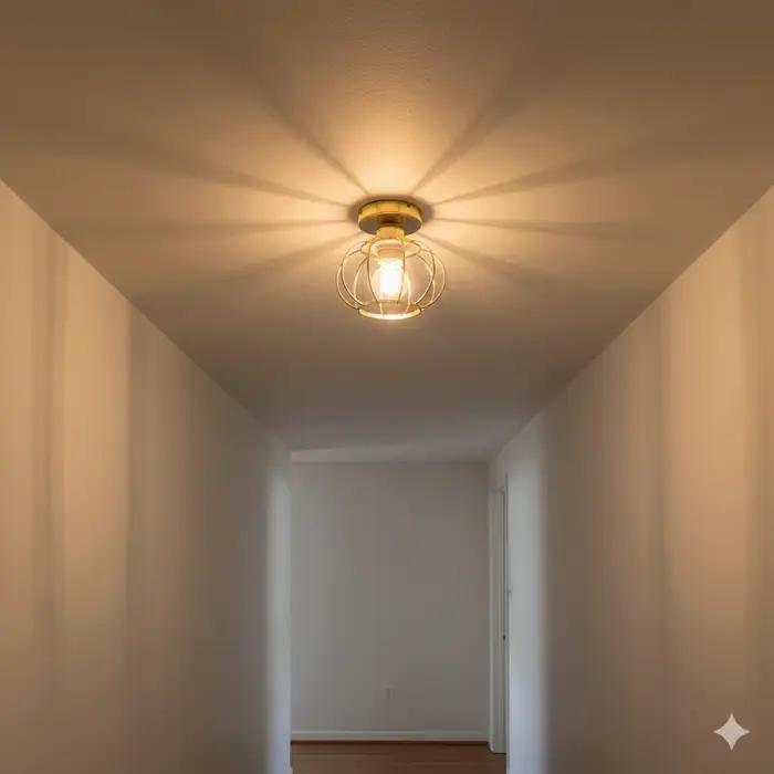 Plafonnier moderne en fer forgé