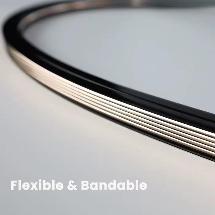 Diffuseur de bande LED en silicone, protection pour tube néon, flexible, anti-éblouissement, 12x12, IP67, étanche, adaptable pour bande LED SMD de 8 mm