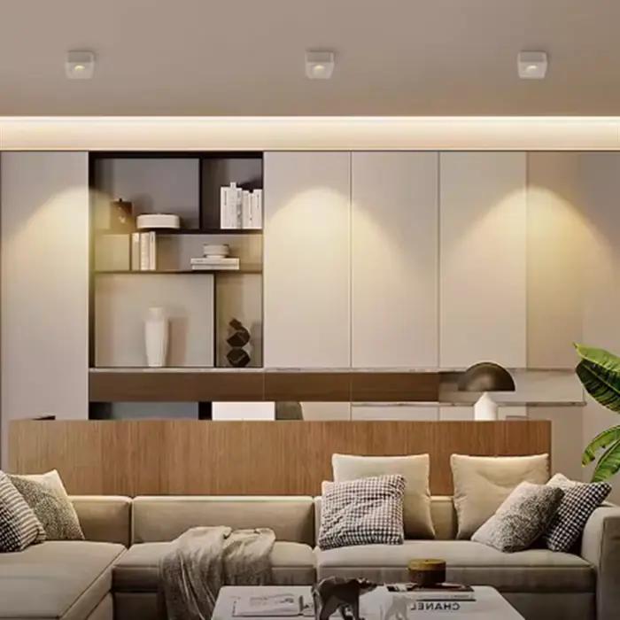 Plafonnier LED Ultra-Fin Monté en Surface avec Intensité Variable pour Cuisine Salle à Manger Chambre à Coucher Entrée Étude Salle de Bain Occasions Spéciales
