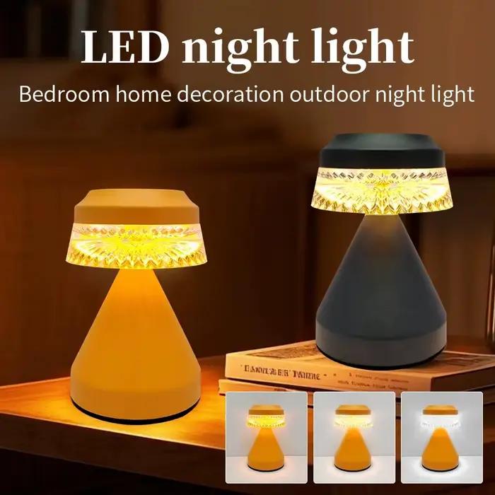 Lampe de table LED en forme de champignon, veilleuse rechargeable, lampe de bureau à capteur tactile, lampes de lecture pour chambre à coucher, restaurant, bar, décoration