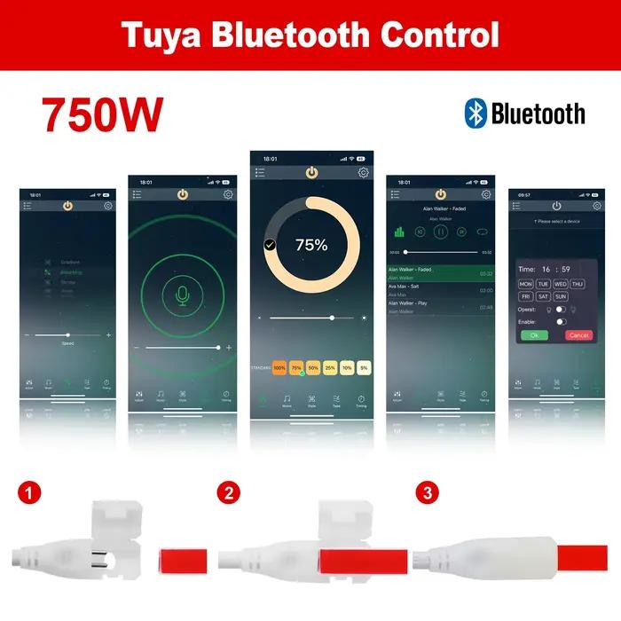 Contrôleur de variateur LED 110V-240V WIFI/Bluetooth/RF, panneau tactile, contrôleur de couleur unique pour bande lumineuse néon COB W10-11mm x H5-6MM