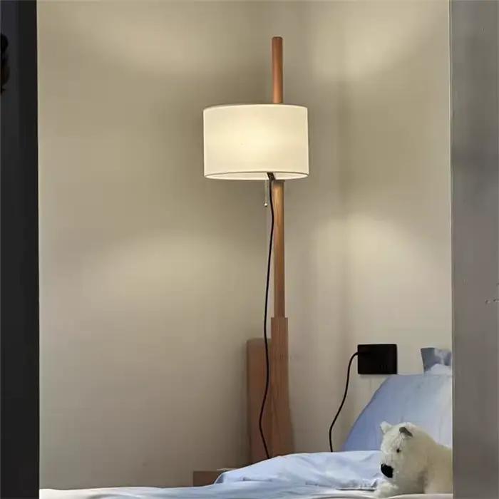 Wabi sabi lampadaire design tissu danois lampe en bois relevable bureau Table basse