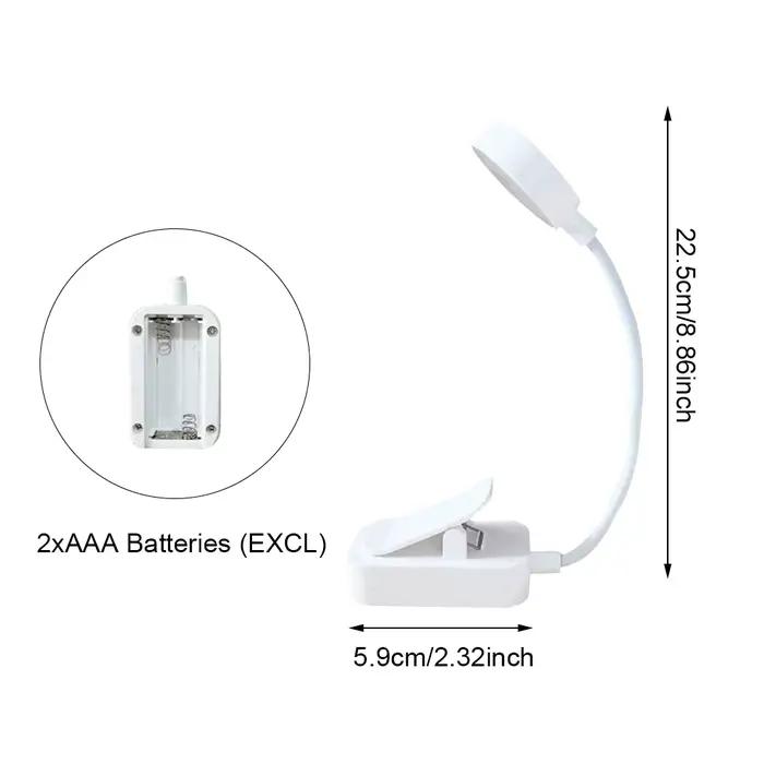 Lampe de lecture portable à clip LED Runtowo