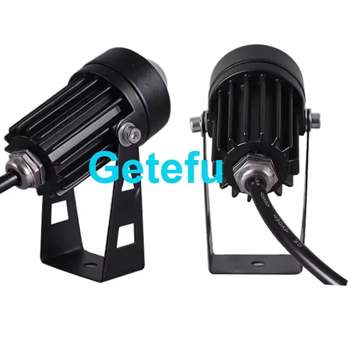 Projecteur LED étanche extérieur, applique murale, angle de faisceau étroit, lampe spot, rondelle murale longue distance, 6W, 10 pièces