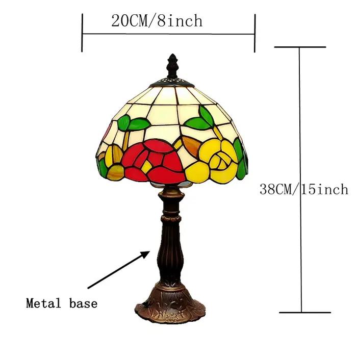 Lampe de bureau rétro pastorale de tournesols nordiques