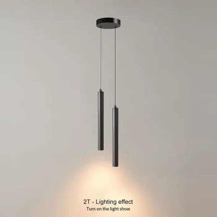 Lampes suspendues LED nordiques pour fond de télévision cuisine AC85-265V ligne réglable noire lustre suspendu luminaire