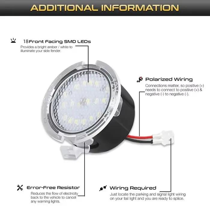 2X éclairage de voie LED CANBUS sous le rétroviseur latéral lumière de flaque pour Ford Edge Ranger Mondeo Fusion Flex Explorer Taurus expédition