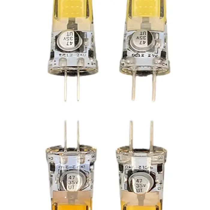 G4 gy6.35 LED silicone lampe 10W ampoule chambre coin clair lumière 2508cob halogène AC / DC12V éclairage décoratif 3000k / 6500k lustre